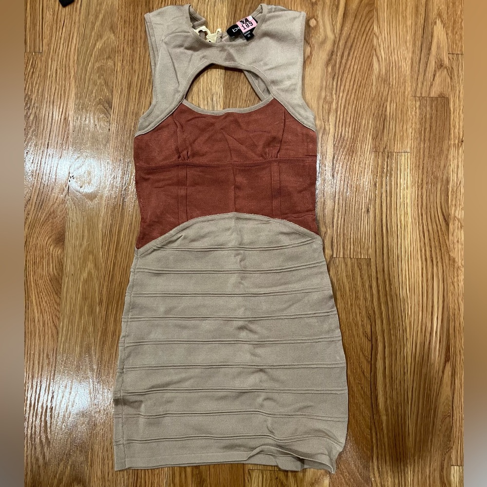Bebe Colorblock Bodycon Dress Size X-Small